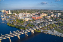 Aerial View Of Downtown Fort Meyers, Florida