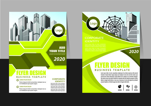 Brochure design, cover modern layout, annual report, poster, flyer in A4 with colorful triangles, geometric shapes for tech, science, market with light background