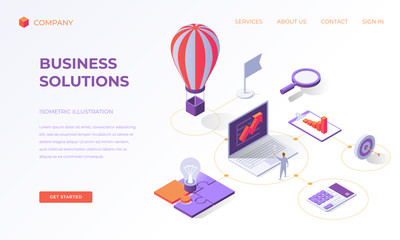 Sticker - Landing page for creative business solutions