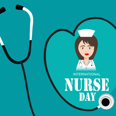 Wall Mural - International Nurse Day.