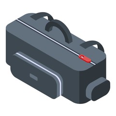 Poster - Video camera bag icon. Isometric of video camera bag vector icon for web design isolated on white background