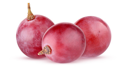 Wall Mural - red grape isolated on a white background with clipping path.