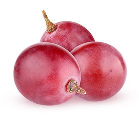 Wall Mural - red grape isolated on a white background with clipping path.