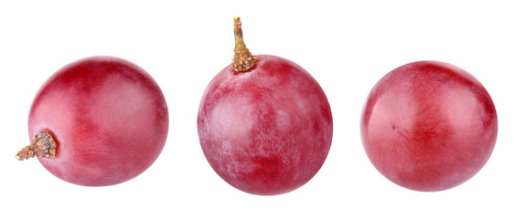 Wall Mural - red grape isolated on a white background with clipping path.