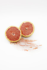 Wall Mural - slice of grapefruit