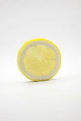 Wall Mural - lemon on white