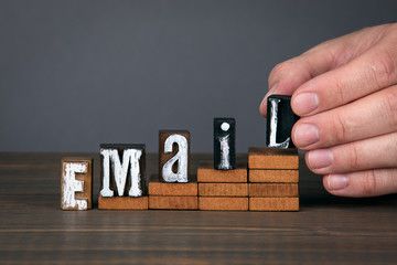 Wall Mural - EMAIL. Marketing, advertising, communication and spam concept