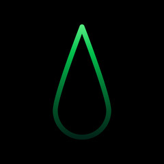 Poster - drop sign nolan icon. Simple thin line, outline vector of weather icons for ui and ux, website or mobile application
