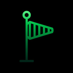 Poster - vane sign nolan icon. Simple thin line, outline vector of weather icons for ui and ux, website or mobile application
