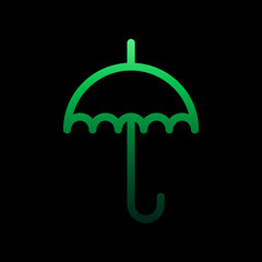 Poster - umbrella sign nolan icon. Simple thin line, outline vector of weather icons for ui and ux, website or mobile application