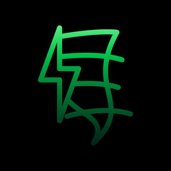 Poster - tornado storm sign nolan icon. Simple thin line, outline vector of weather icons for ui and ux, website or mobile application