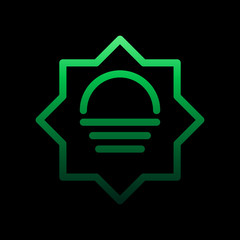Poster - sunny sign nolan icon. Simple thin line, outline vector of weather icons for ui and ux, website or mobile application