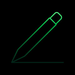 Poster - pen and line nolan icon. Simple thin line, outline vector of sosial media network icons for ui and ux, website or mobile application