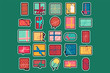 © barsrsind - Colorful christmas present boxes flat vector illustration