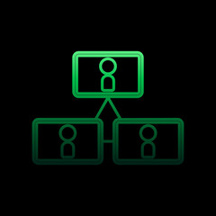Poster - employee relations nolan icon. Simple thin line, outline vector of conferencing icons for ui and ux, website or mobile application
