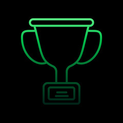 Poster - cup nolan icon. Simple thin line, outline vector of Education icons for ui and ux, website or mobile application