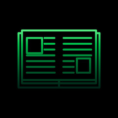 Poster - book with illustrations nolan icon. Simple thin line, outline vector of Education icons for ui and ux, website or mobile application