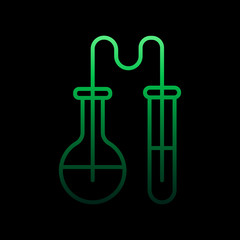 Poster - attributes for chemistry class nolan icon. Simple thin line, outline vector of Education icons for ui and ux, website or mobile application