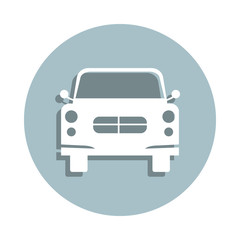 Poster - Front view automobile, car badge icon. Simple glyph, flat vector of transport icons for ui and ux, website or mobile application