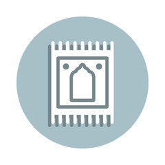 Poster - Prayer badge icon. Simple glyph, flat vector of world religiosity icons for ui and ux, website or mobile application