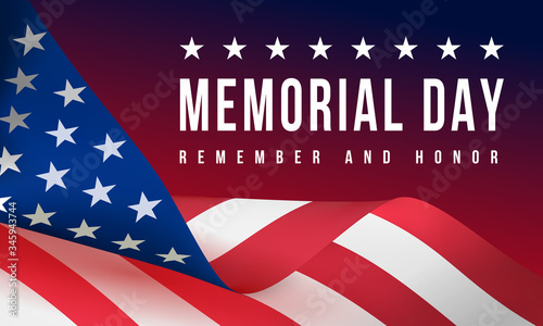 Fotografía Memorial Day - Remember and Honor Poster