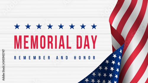 Cuadros en Lienzo Memorial Day - Remember and Honor Poster
