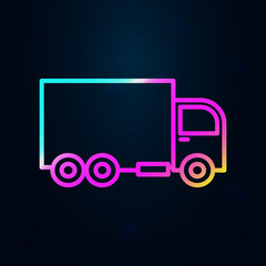 Poster - Dam truck nolan icon. Simple thin line, outline vector of consruction machinery icons for ui and ux, website or mobile application