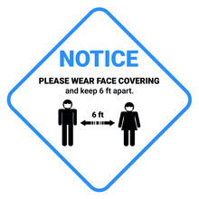 Wear Cloth Face Covering In Public Facility Settings To Avoid Or Protect A Person From COVID-19 The Novel Coronavirus Outbreak Spreading