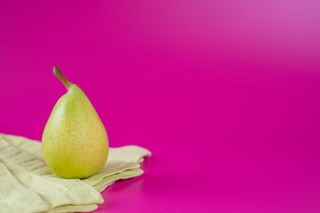 green pear on background