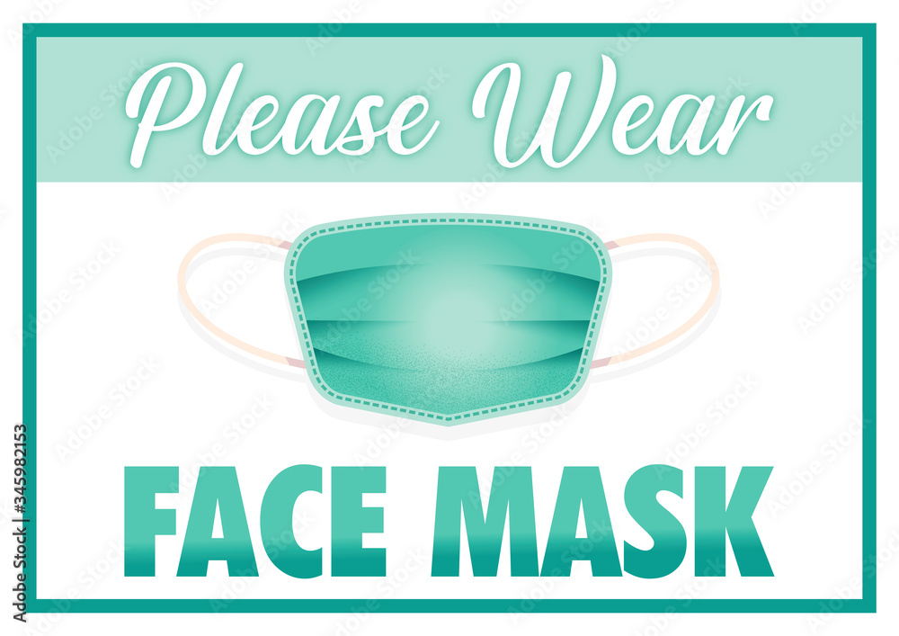 wear-face-mask-please-sign-a4-printable-sticker-stock-vector-adobe-stock