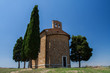 Kaplica z cyprysami Santa Maria di Vitaleta - Toskania, Włochy