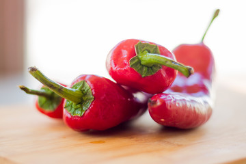 Wall Mural - fresh red pepper close up