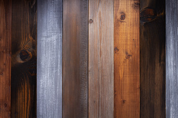 Poster - wooden plank wall or table board as background