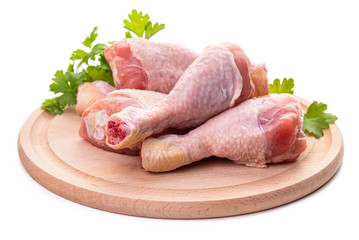 Wall Mural - Chicken legs. Isolate on white background