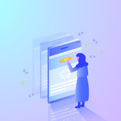 Aufkleber - effective template technology data, mining server farm room and smart digital devices such as phone 