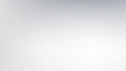 Poster - Abstract polygonal background with connected lines and dots. Minimalistic geometric pattern. Molecule structure and communication.