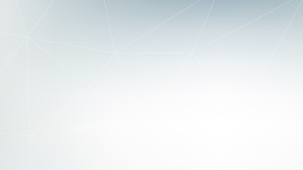 Poster - Abstract polygonal background with connected lines and dots. Minimalistic geometric pattern. Molecule structure and communication.