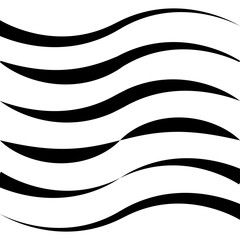 Poster - Set curved calligraphic line strip, vector curl ribbon like road element calligraphy gracefully curved line ribbon