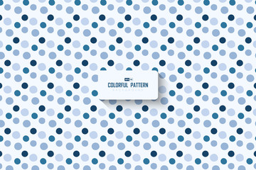 Poster - Abstract minimal blue dots pattern design artwork background. illustration vector eps10