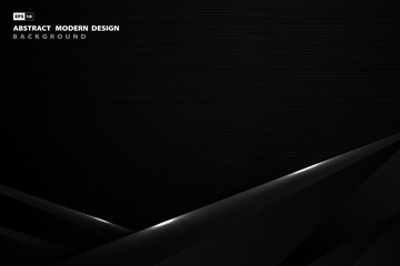 Poster - abstract gradient black template artwork of technology design background. illustration vector eps10