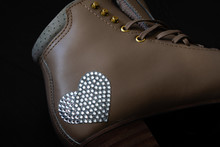 Heart Shaped Diamond On The Shoe