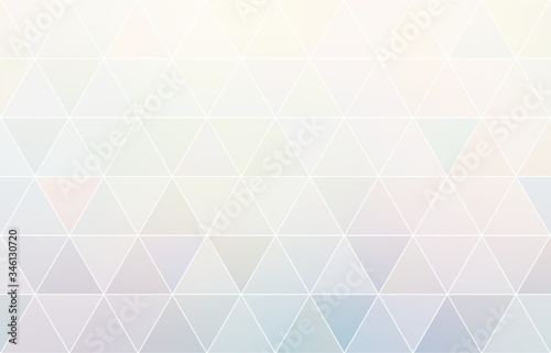 Mata magnetyczna Lilac blue white tiles triangular mosaic background. Pastel smooth texture. Geometric subtle pattern.