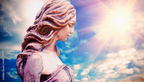 Olympic goddess of love and beauty in antique mythology Aphrodite (Venus) Tableau sur Toile