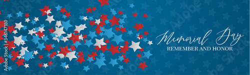 Fotografía Memorial Day banner or header