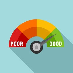 Poster - Good scale score icon. Flat illustration of good scale score vector icon for web design