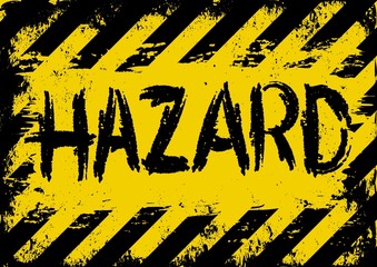 Wall Mural - grunge hazard background