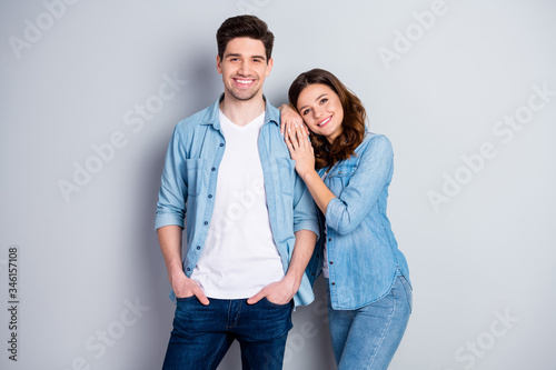 couple denim outfit