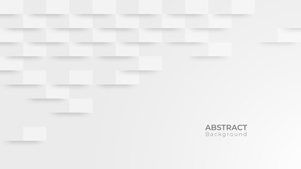 Poster - Abstract modern square background. White and grey geometric texture. vector illustration