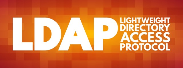 Aufkleber - ldap - lightweight directory access protocol acronym, technology concept background