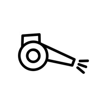 Sprayer Blower Icon Vector. Sprayer Blower Sign. Isolated Contour Symbol Illustration